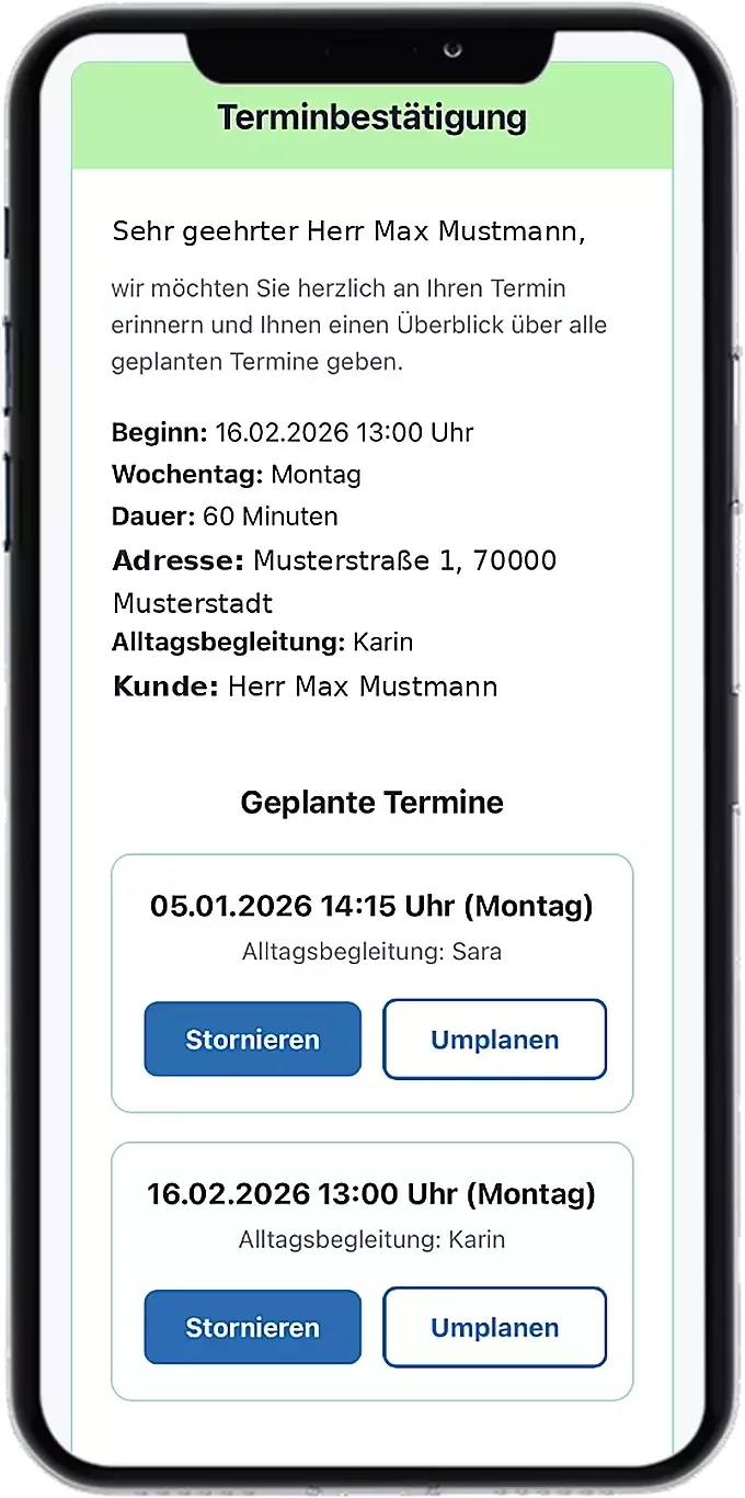 Digitale Terminplanung